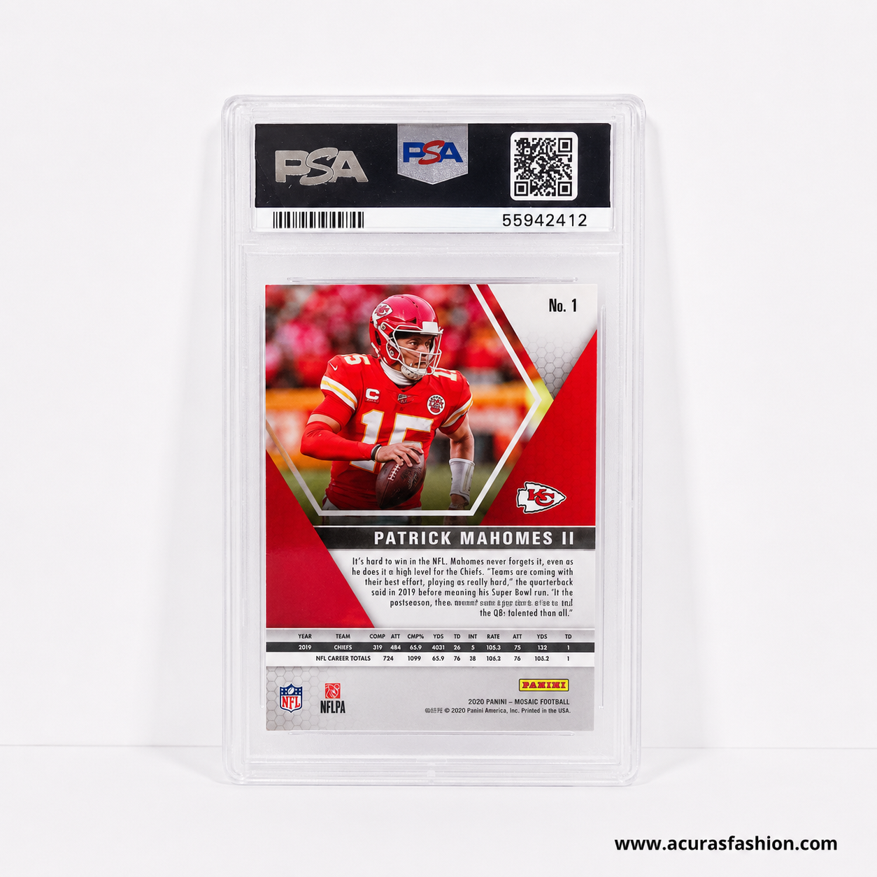 2020 Panini Mosaic Patrick Mahomes II PSA 10 Gem Mint #1