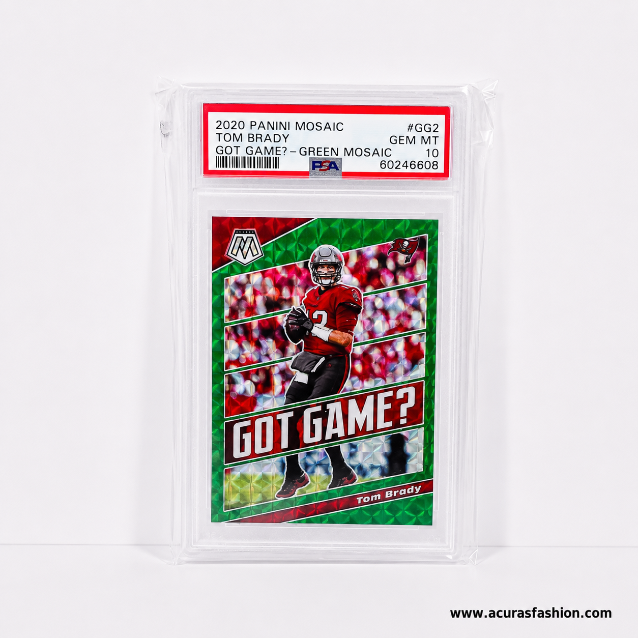 2020 Panini Mosaic Got Game? Green Mosaic Tom Brady PSA 10 Gem Mint #GG2