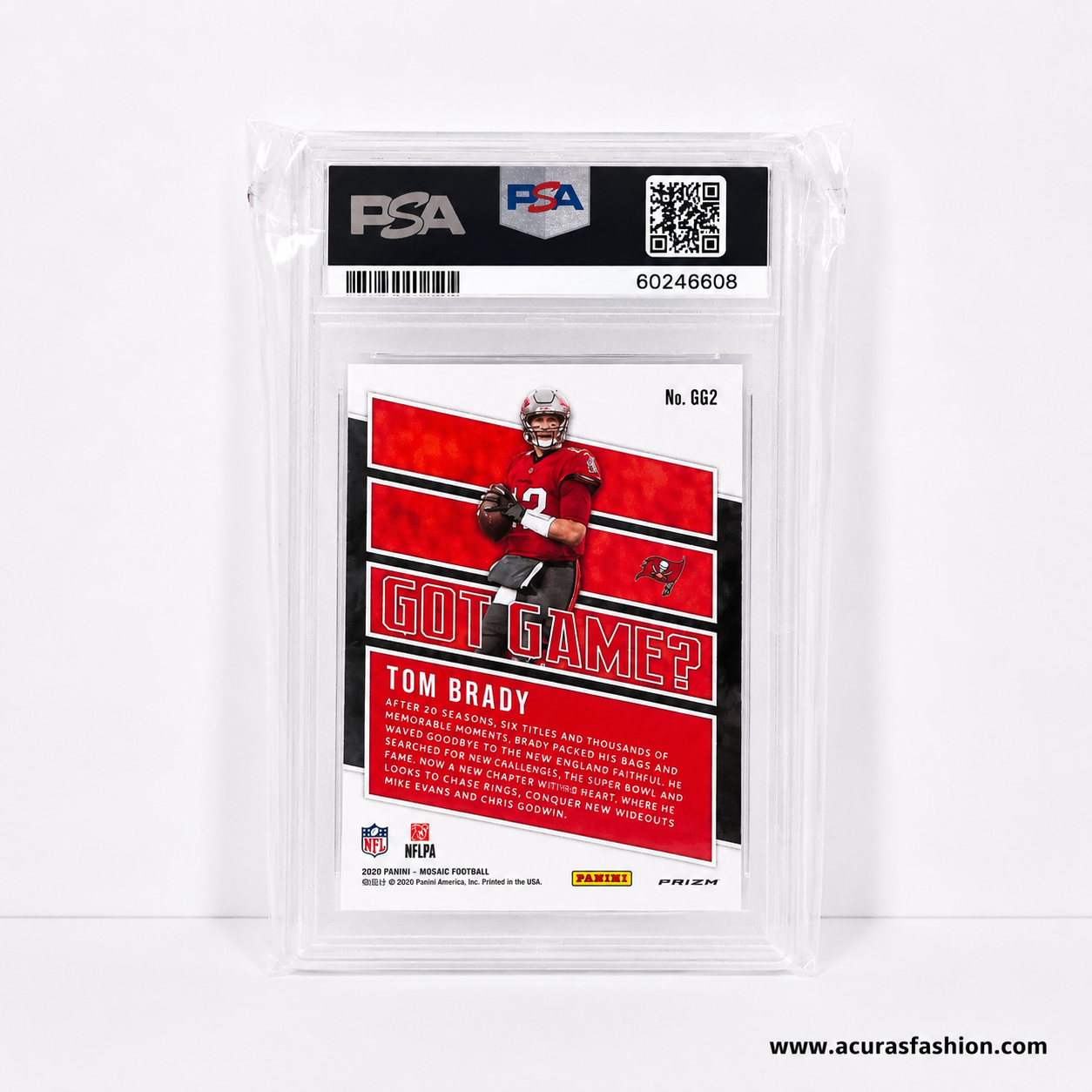 2020 Panini Mosaic Got Game? Green Mosaic Tom Brady PSA 10 Gem Mint #GG2