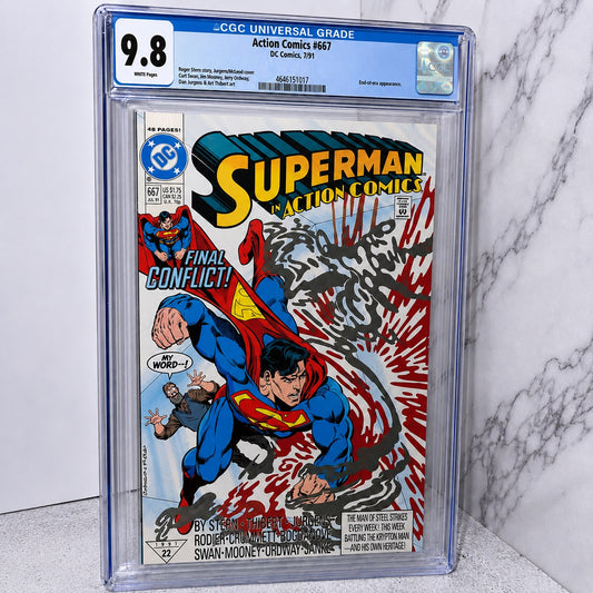 SUPERMAN Action Comics #667 CGC 9.8